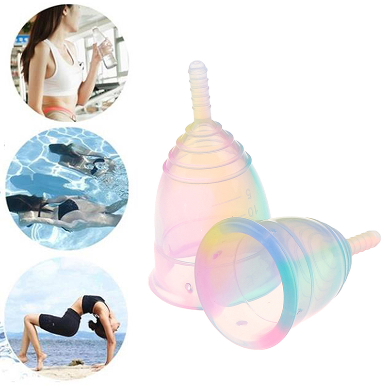 Menstrual Cup Silicone - Coupe menstruelle portable en silicone, anti-fuite,