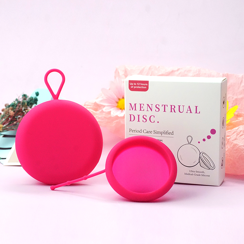 Menstrual Cup Silicone - Disque menstruel féminin avec cordon réutilisable